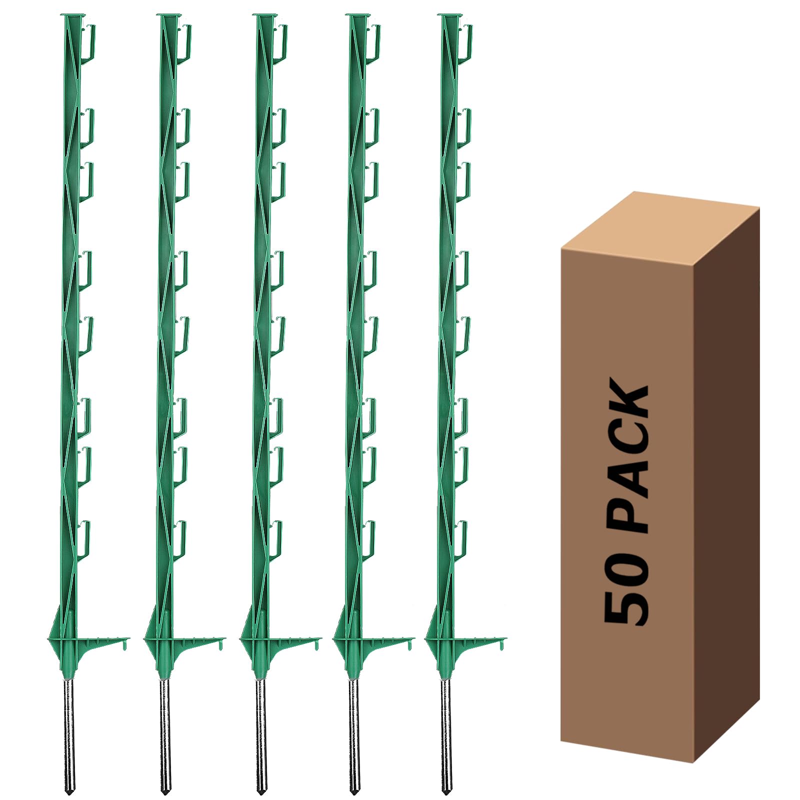 Amazon.com : Zoiut 50 Pack Electric Fence Posts,48 Inch/4FT Step